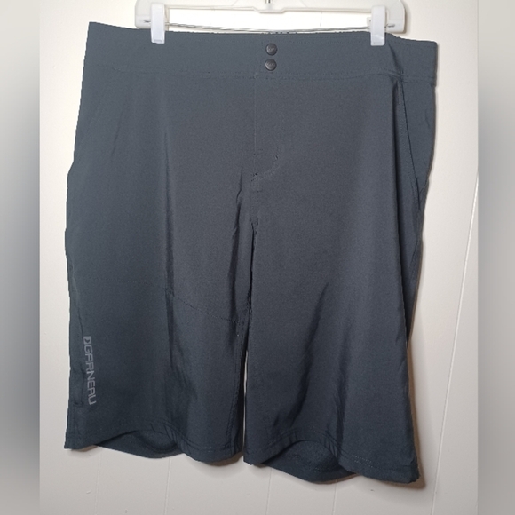 Louis Garneau Cycling Shorts Mens Size XL Black Longer Baggy Fit Stretch Elastic - Picture 3 of 8